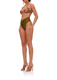 Reversible printed Uwa bikini bottoms - Kola Print