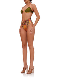 Reversible printed Uwa bikini bottoms - Kola Print