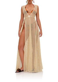 Uyi slit maxi dress - Butter