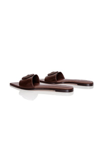 Voca leather mules - Dark Brown