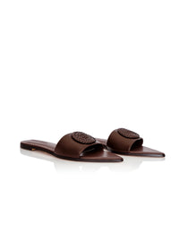 Mules Voca en cuir - Dark Brown