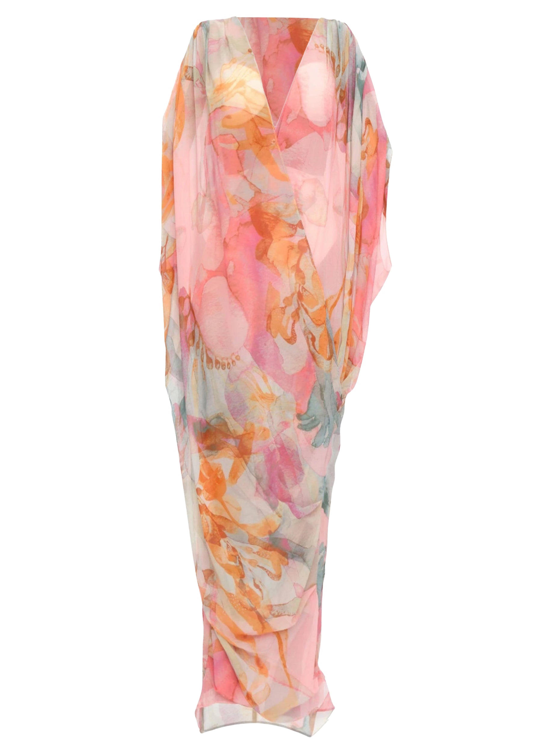 Robe caftan Sayo à manches courtes - Zuli Print