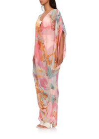 Robe caftan Sayo à manches courtes - Zuli Print