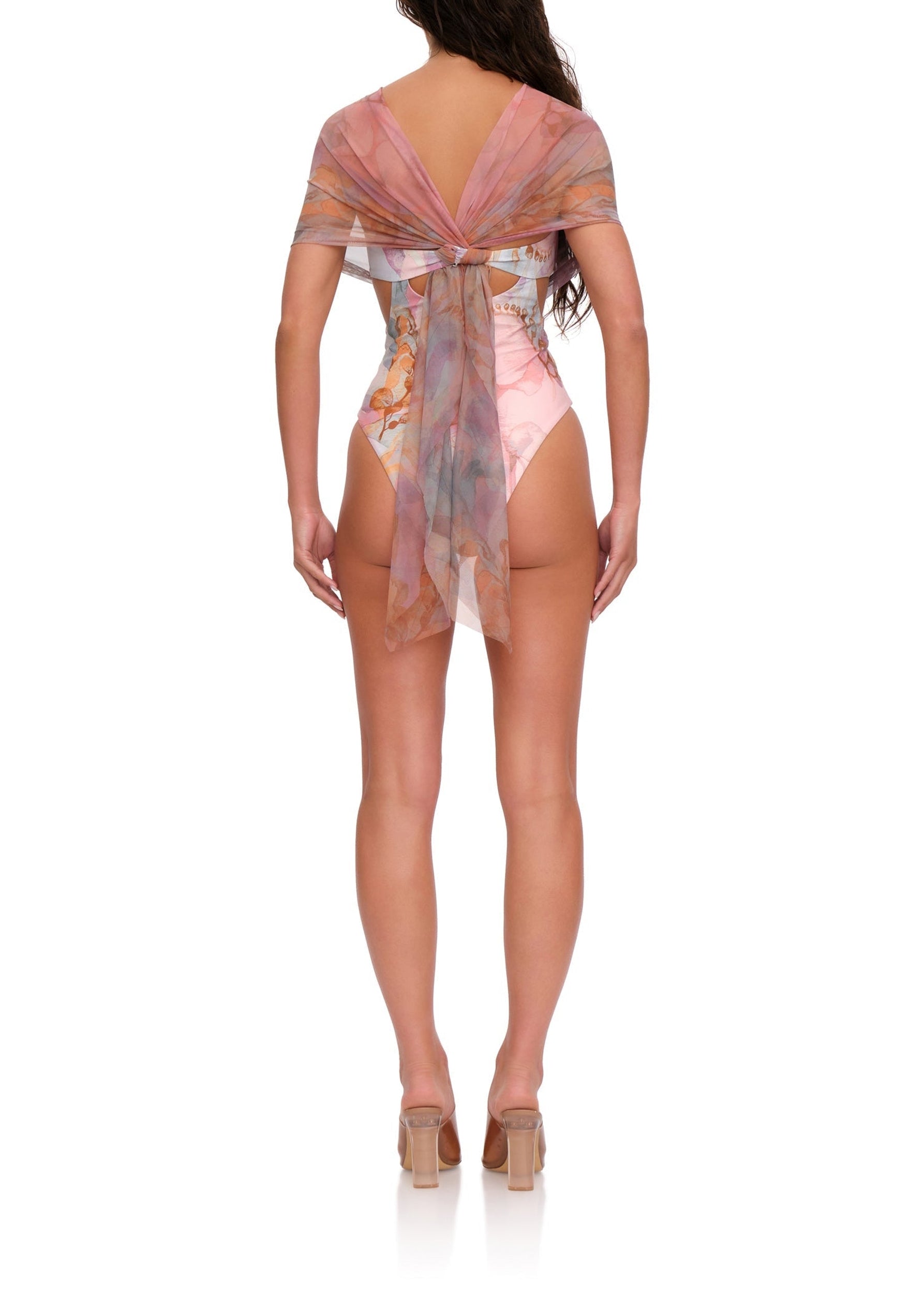 Maillot une piece Ando drapé - Zuli Print