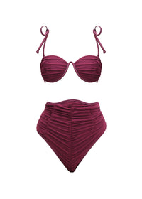Capa balconnet bikini top with removable straps - Amethyst
