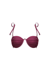 Capa balconnet bikini top with removable straps - Amethyst