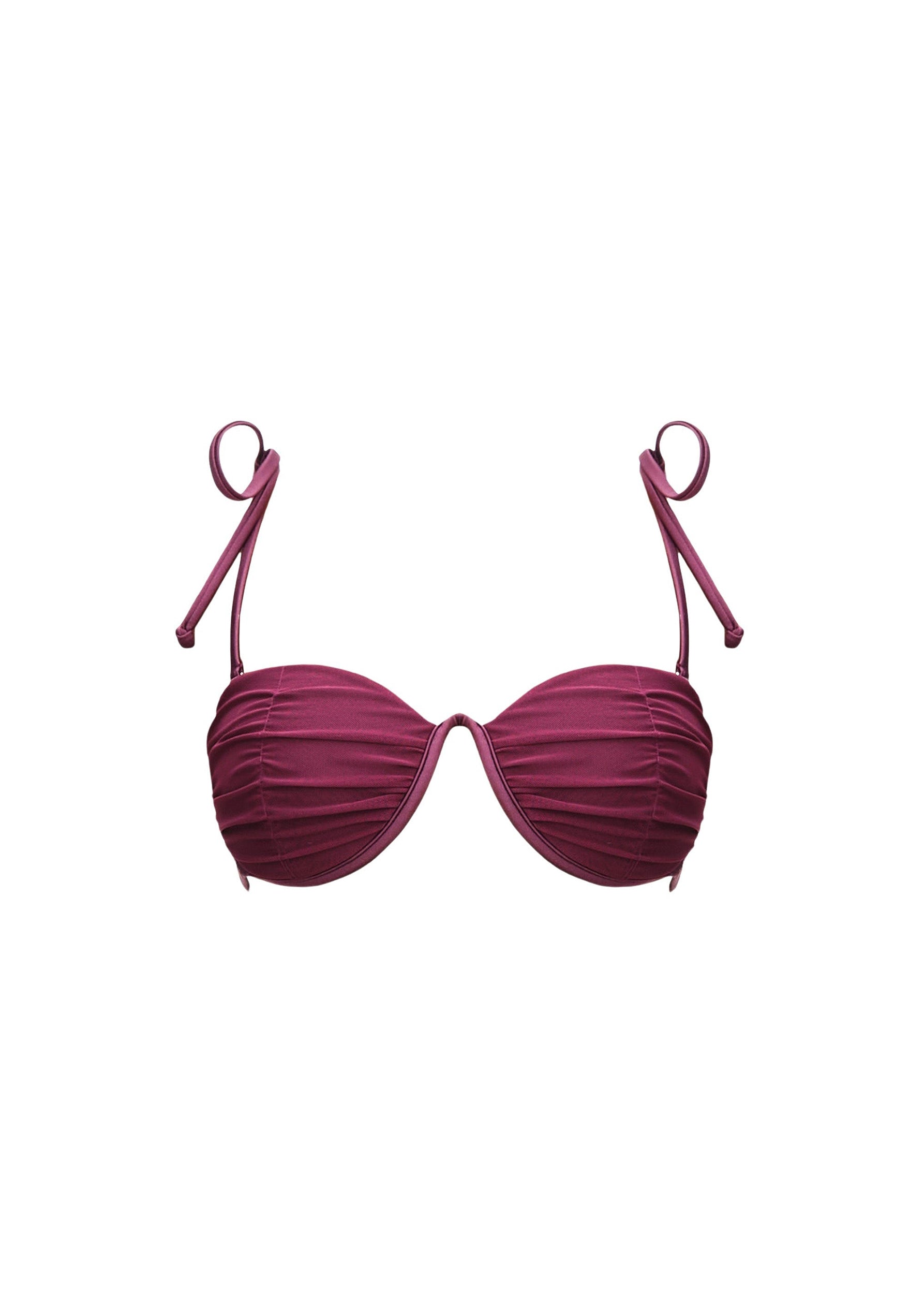 Capa balconnet bikini top with removable straps - Amethyst