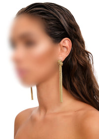 Dani metal earrings - Metal Gold