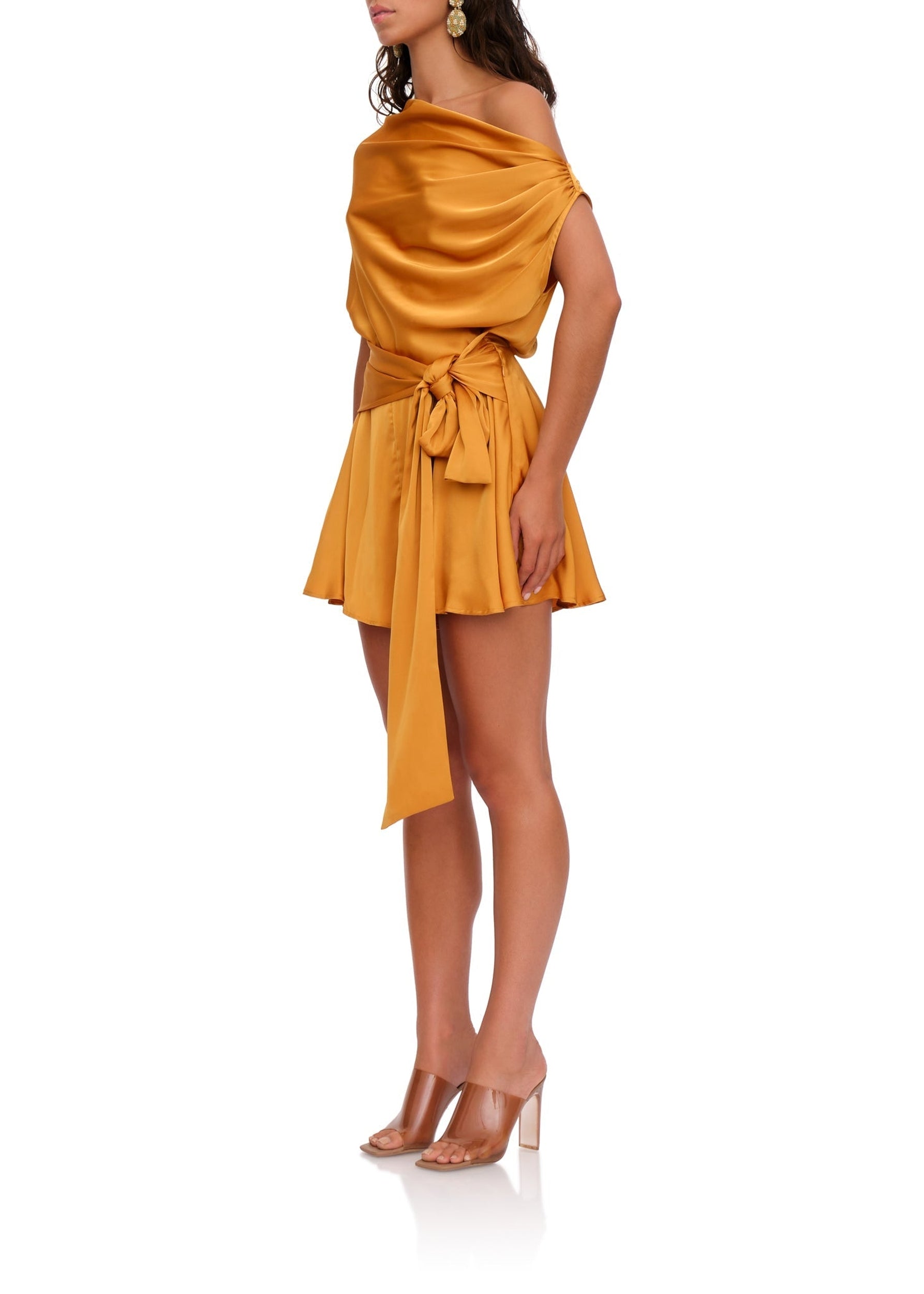 Edah satin jumpsuit - Gold