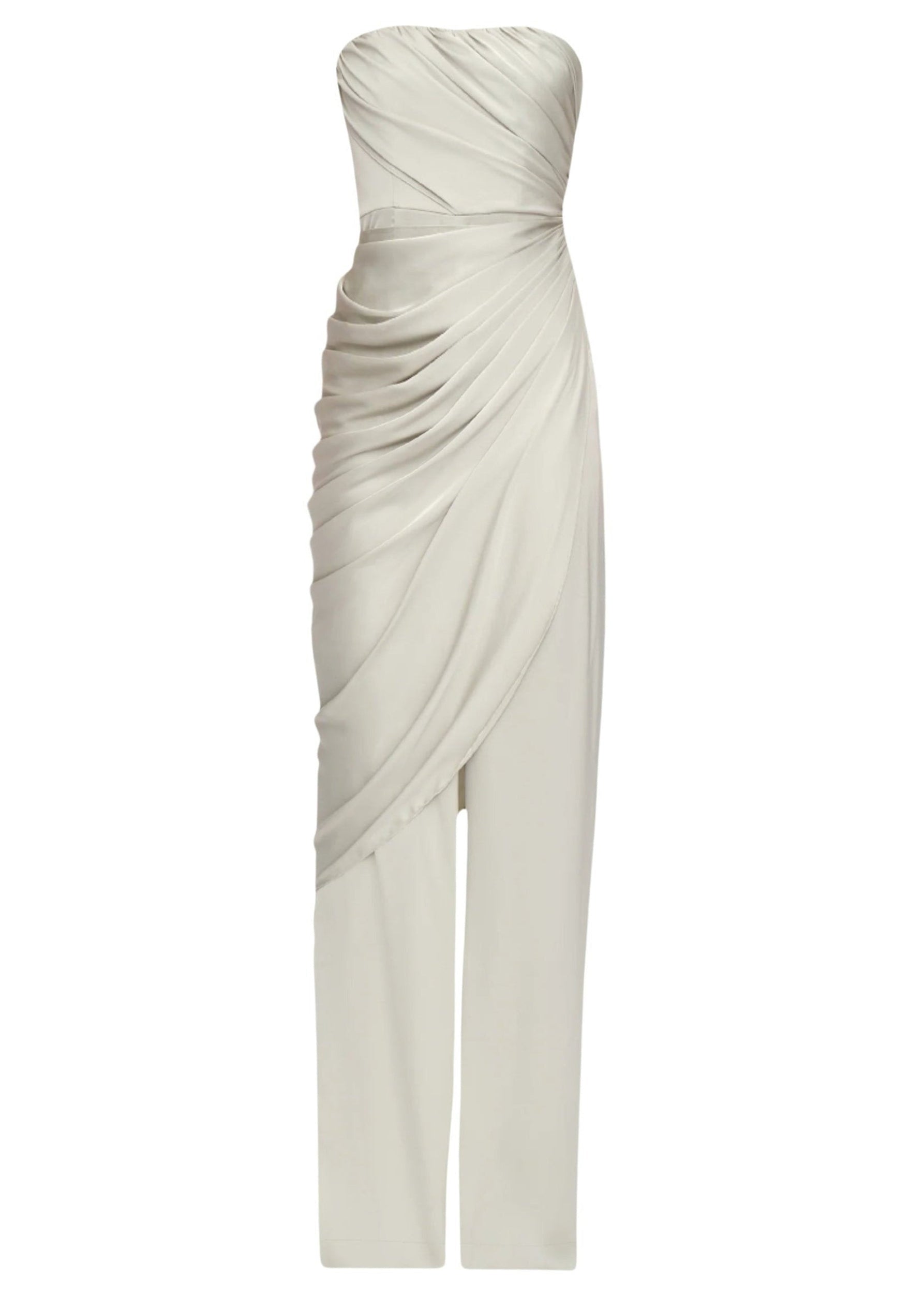 Envo draped bustier jumpsuit - Arctic Blue