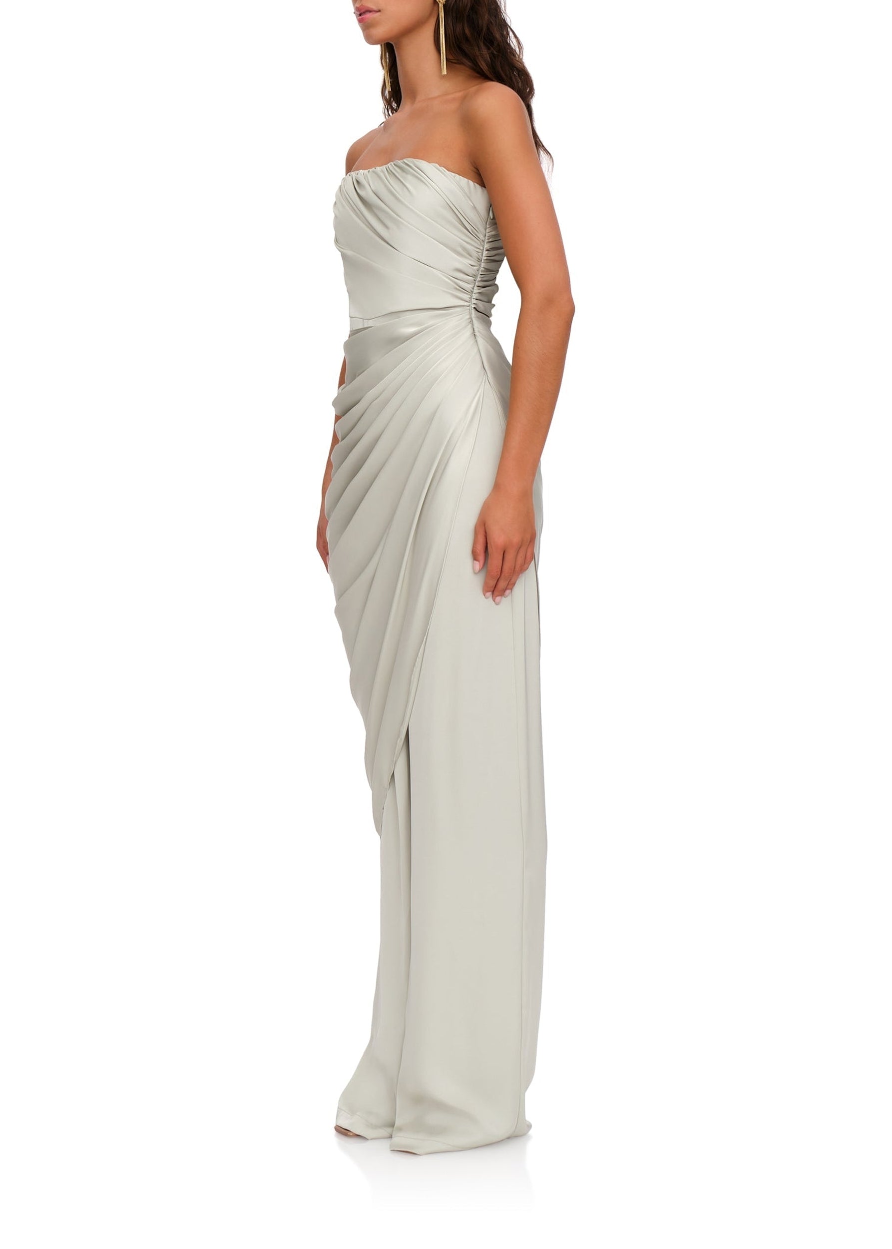 Envo draped bustier jumpsuit - Blue