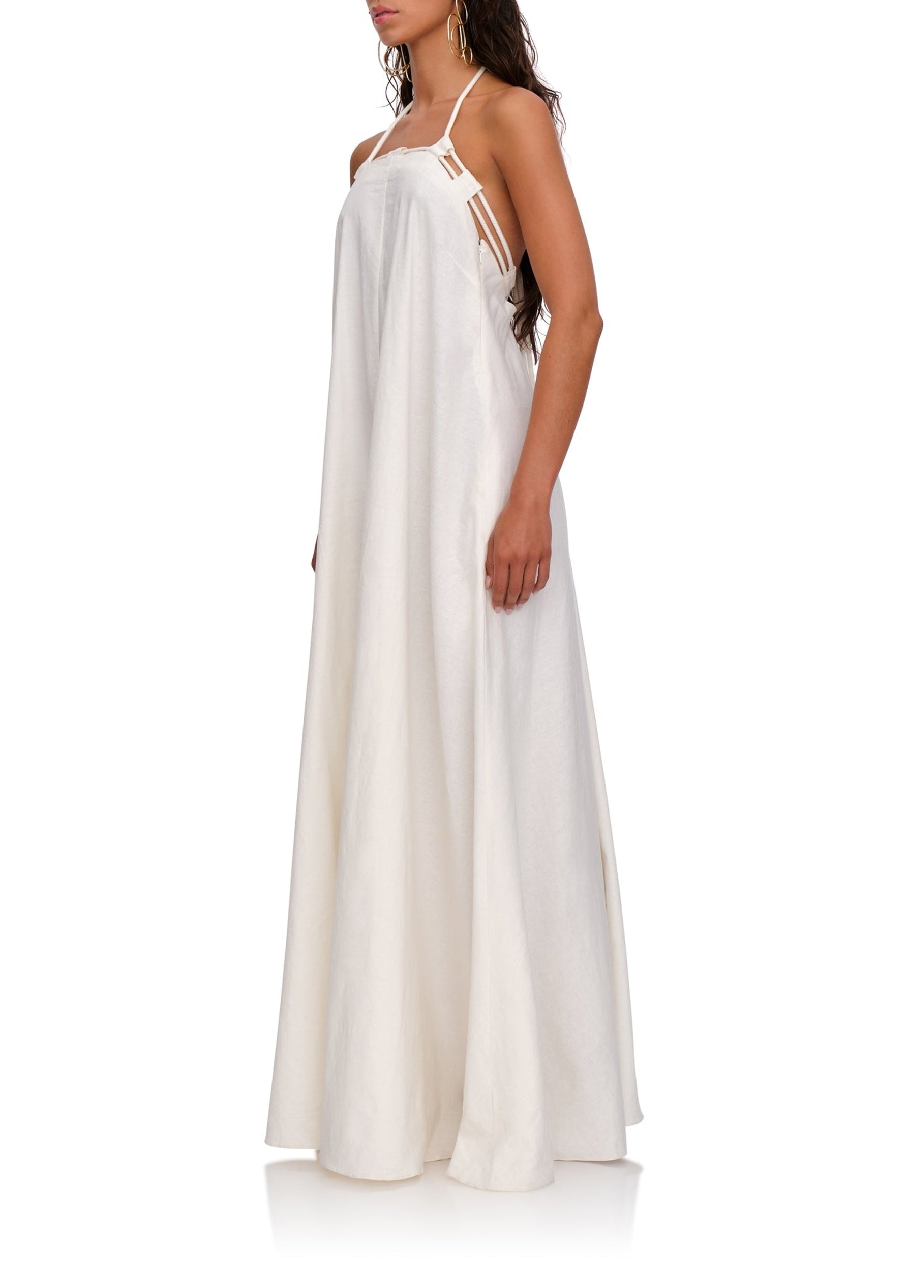 Essi Halter Maxi Dress - Limestone