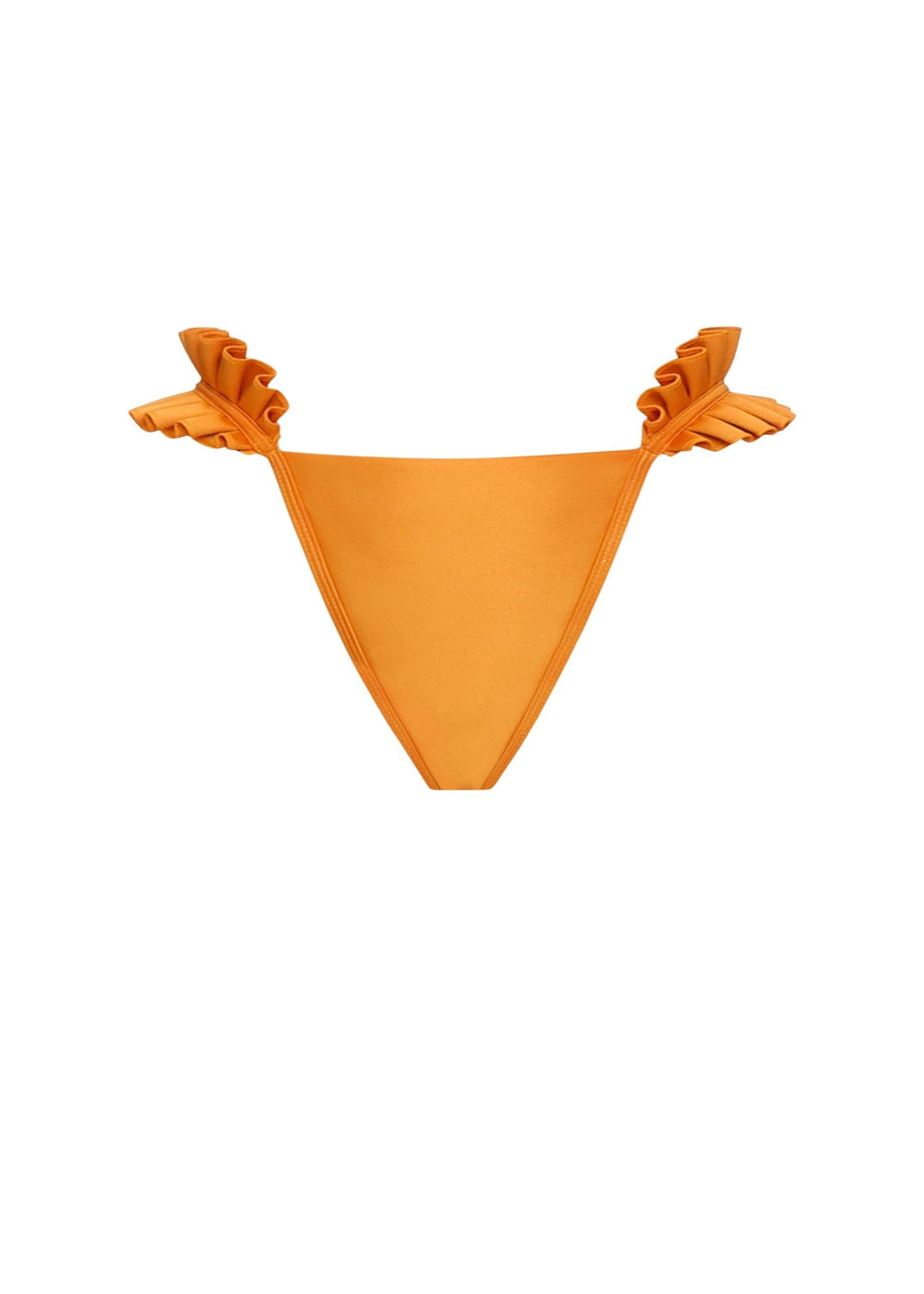 Mulan ruffled bikini bottoms - Sunset Gold