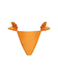 Mulan ruffled bikini bottoms - Sunset Gold