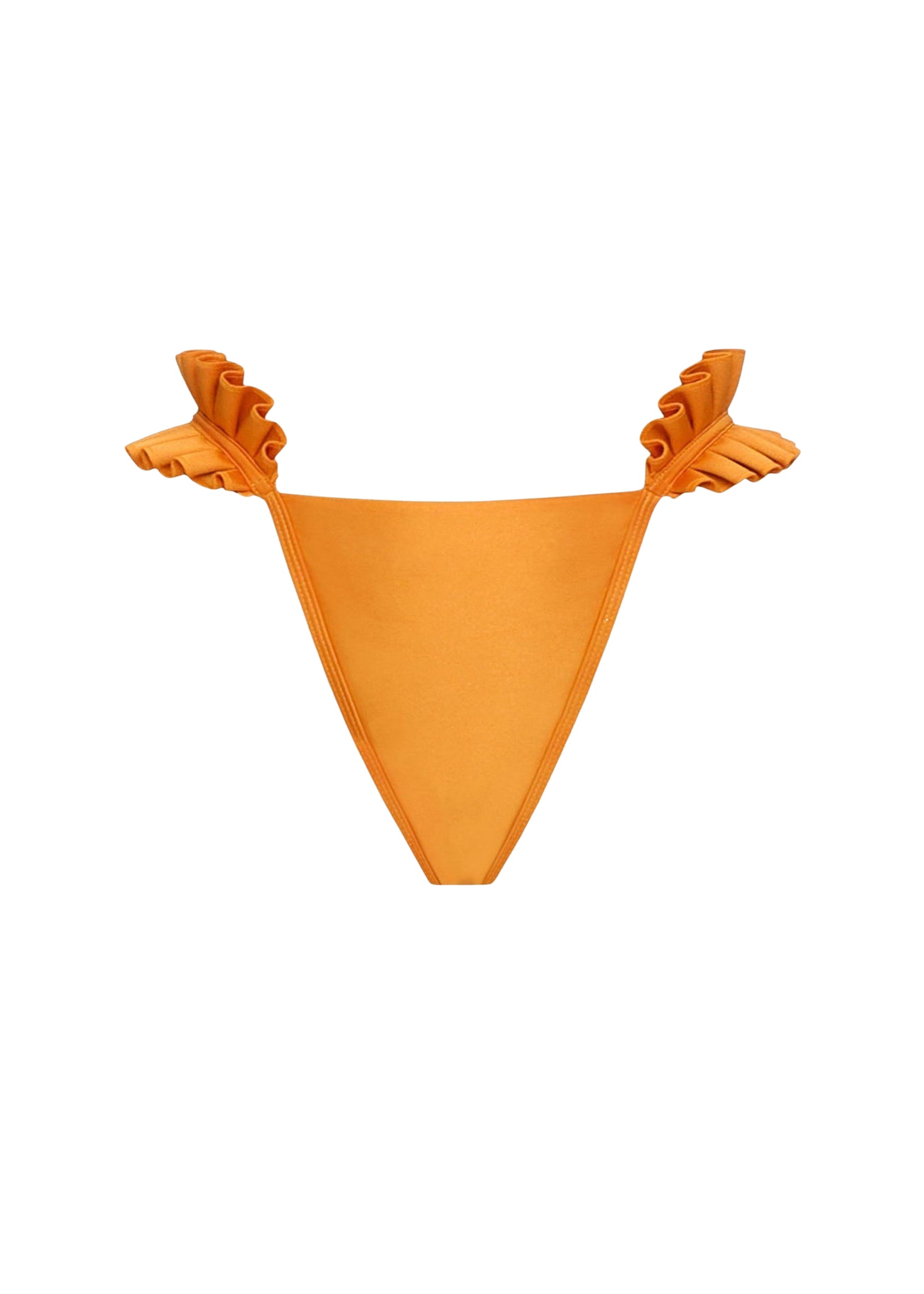 Mulan ruffled bikini bottoms - Sunset Gold