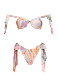 Neeya Adjustable Straps Bikini Top - Zuli Print