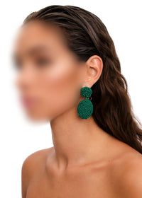 Odi pearl earrings - Green