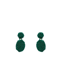 Boucles d'oreilles Odi en perles - Green