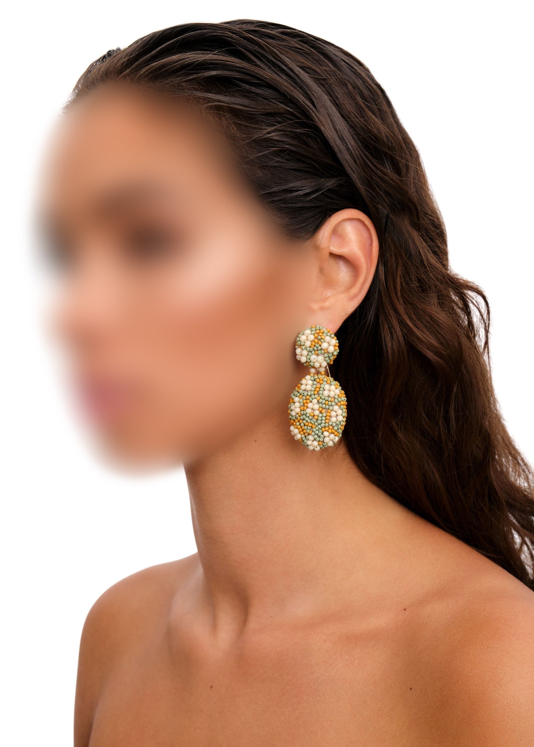 Boucles d'oreilles Odi en perles - Multicolor
