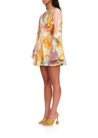 Pana long-sleeved flared jumpsuit - Zuli Print