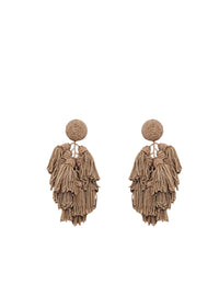 Boucles d'oreilles Villi en perles - Grey