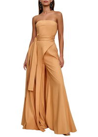 Fora asymmetric tunic in linen blend - Mustard