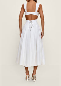 Ilora flared maxi dress - Ivory