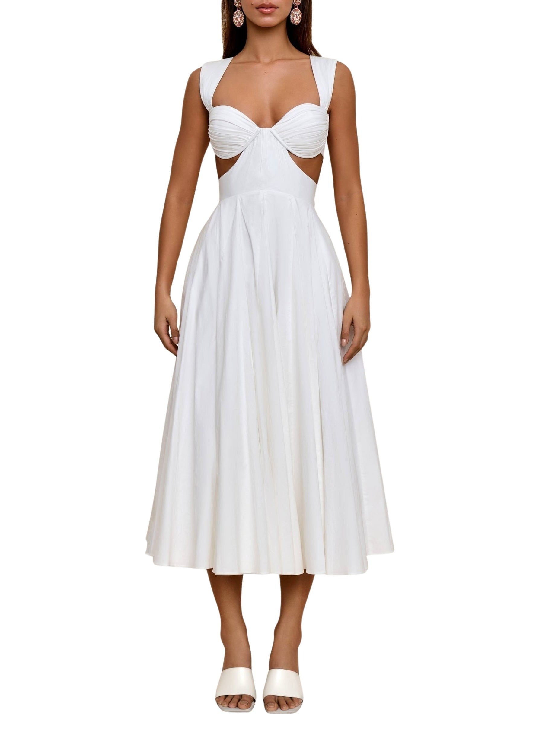 Ilora flared maxi dress - Ivory