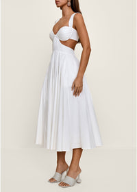 Ilora flared maxi dress - Ivory