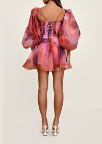 Kokos printed flared shorts - Dandi Print