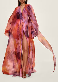 Nali printed long caftan dress - Dandi Print