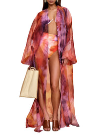 Nali printed long caftan dress - Dandi Print