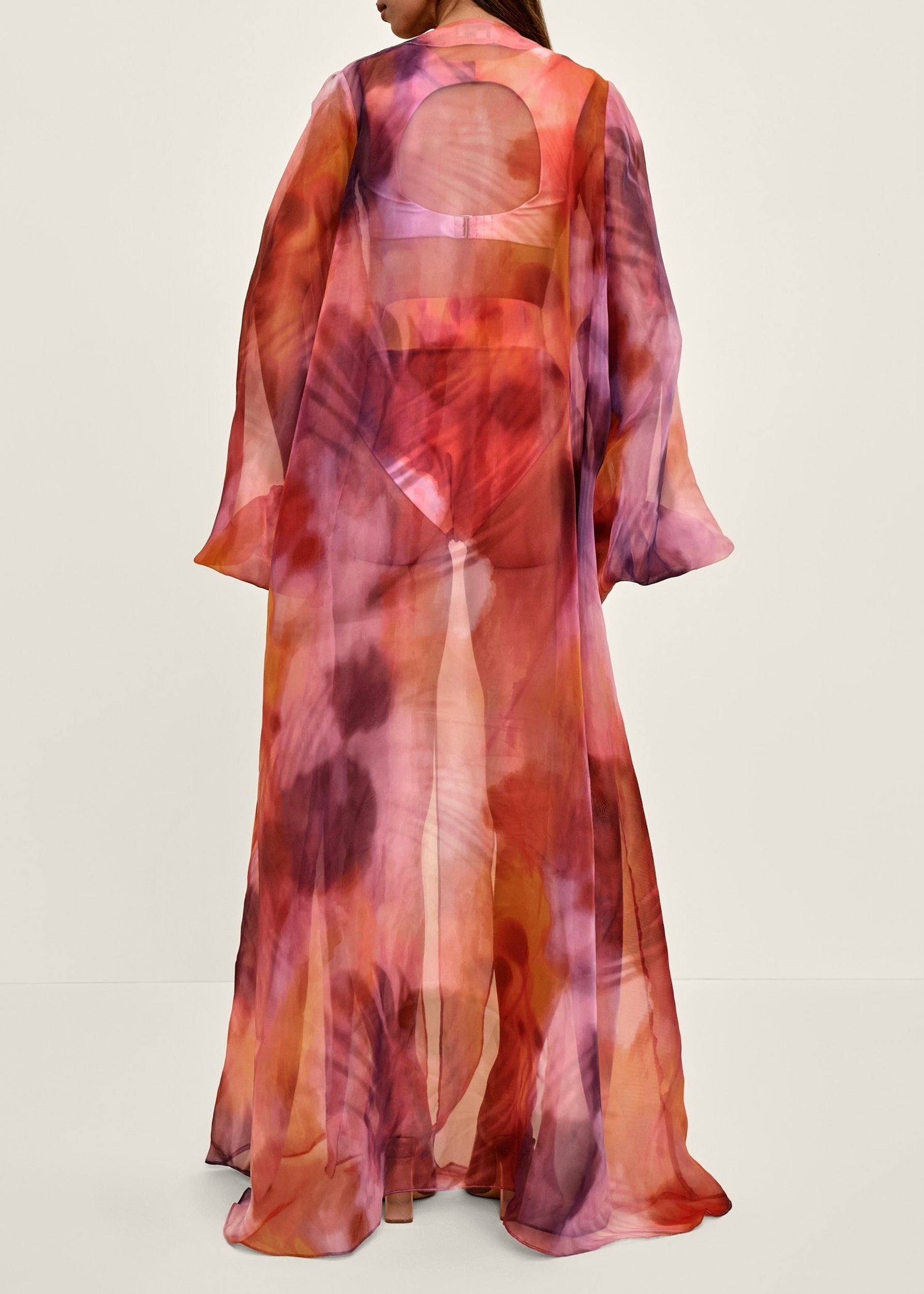 Nali printed long caftan dress - Dandi Print