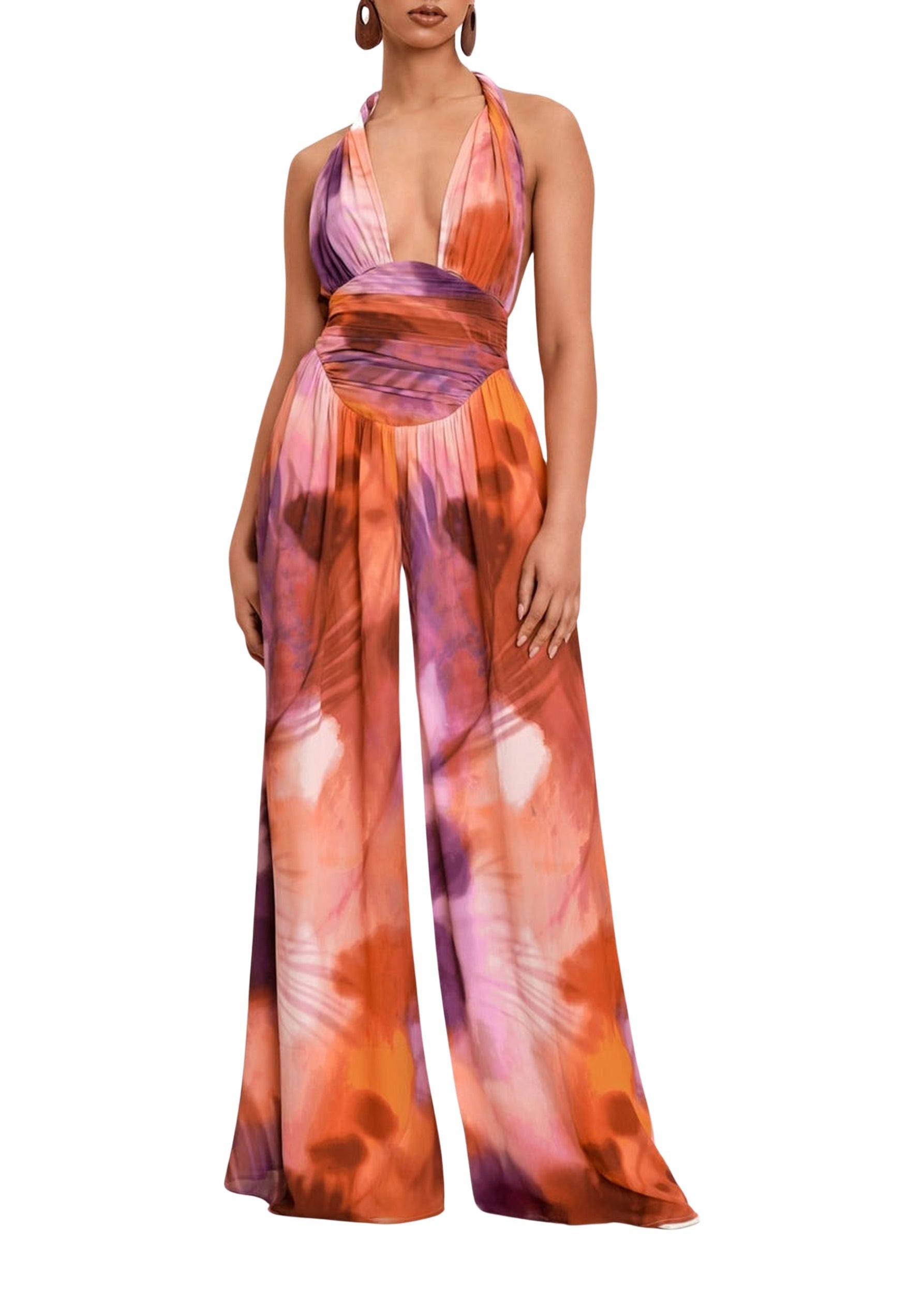 Nitiwa printed flared jumpsuit - Dandi Print