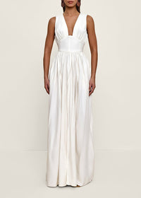 Rexi fitted maxi dress - Limestone