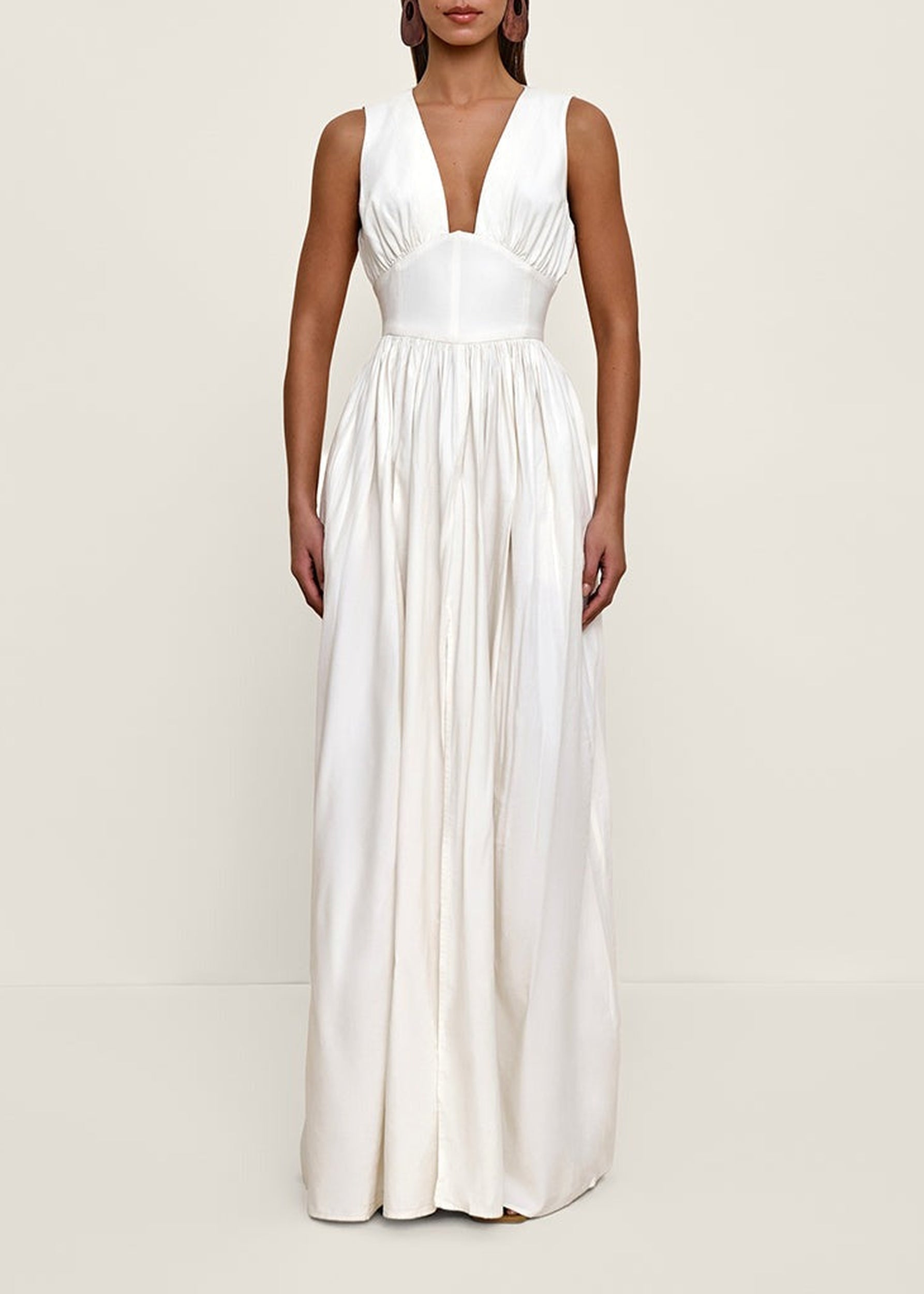 Rexi fitted maxi dress - Limestone