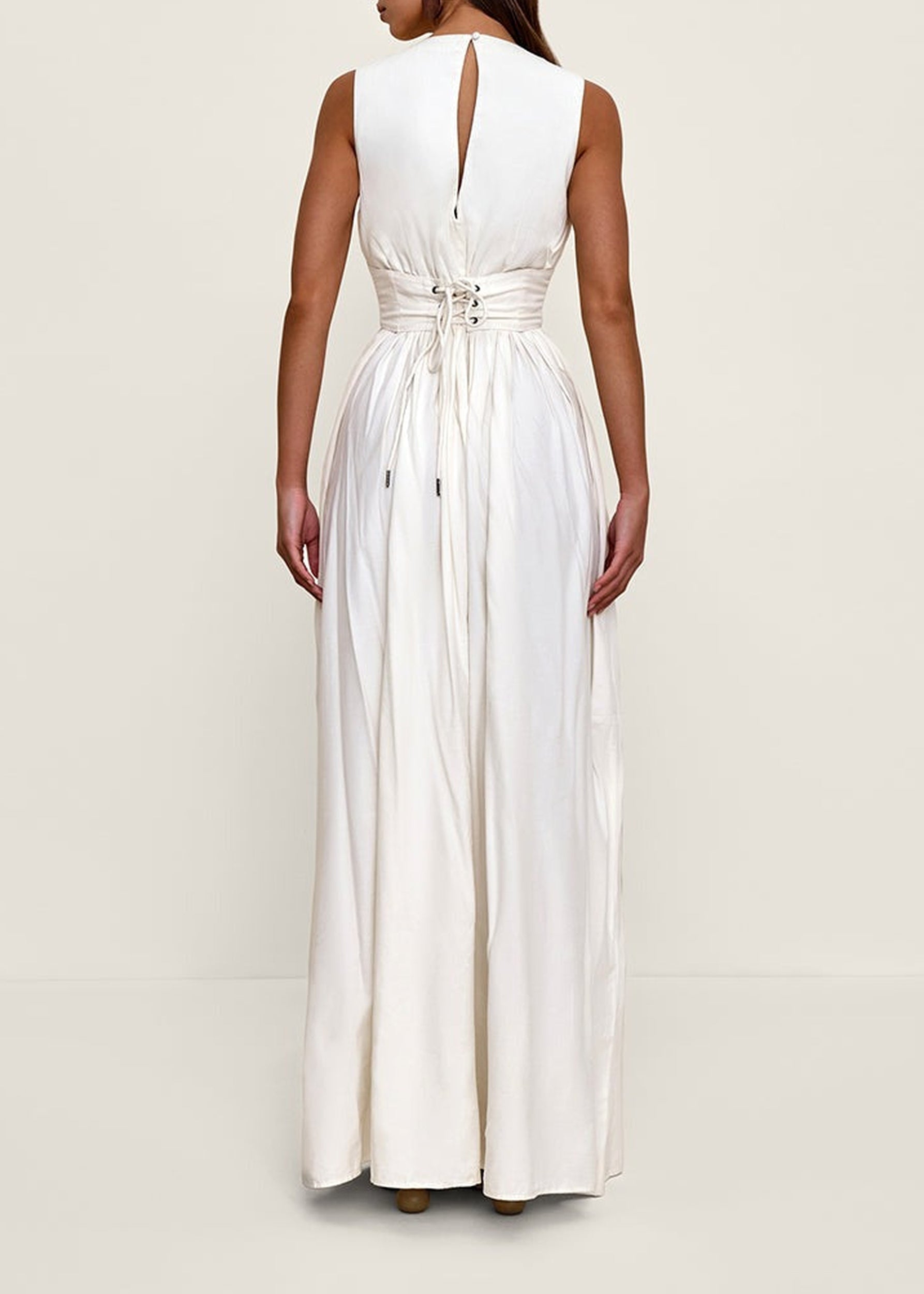Rexi fitted maxi dress - Limestone