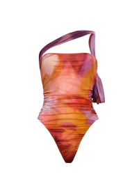 Tied Tika one-piece swimming costume - Dandi Print