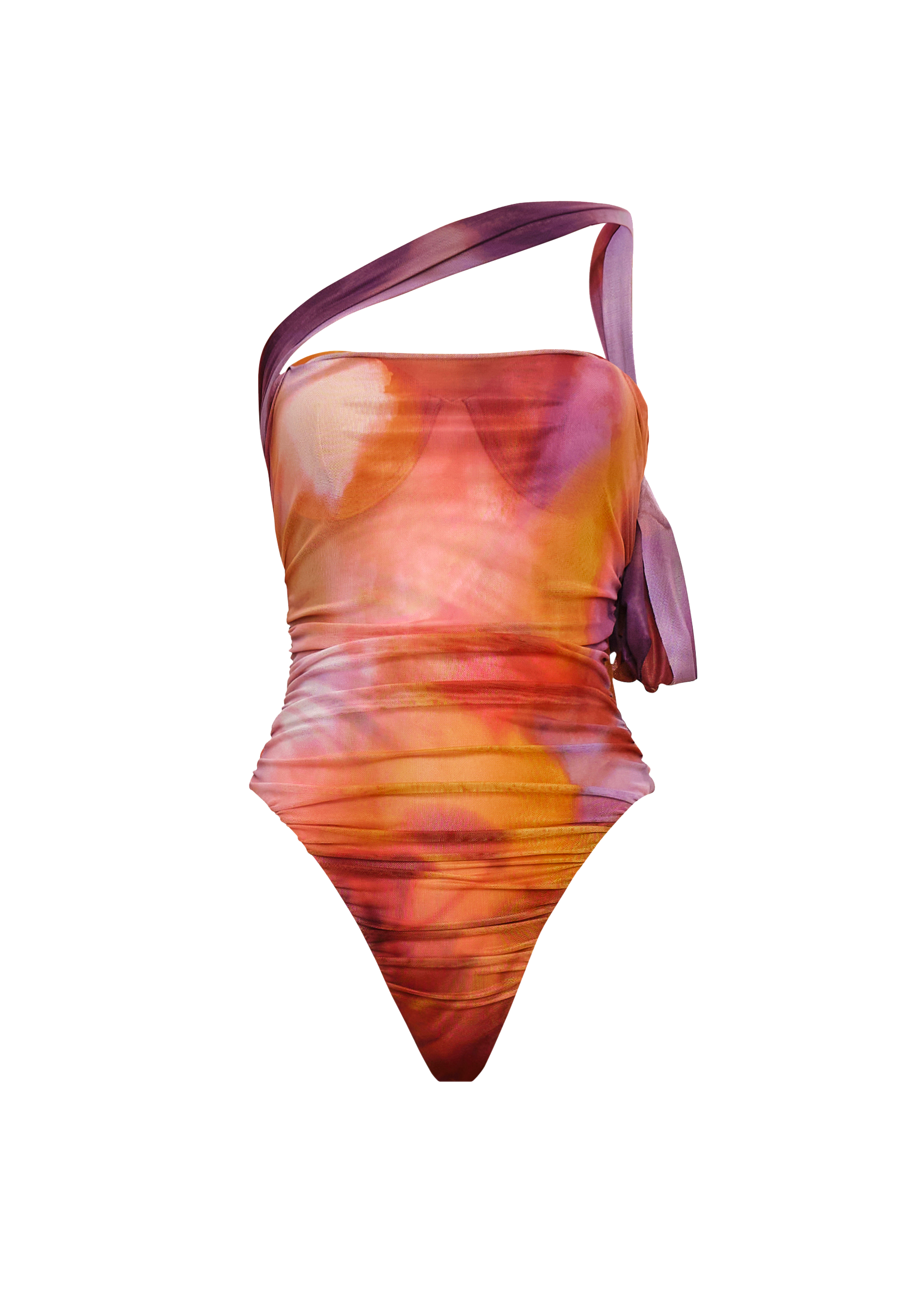 Tied Tika one-piece swimming costume - Dandi Print