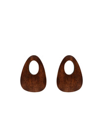 Boucles d'oreilles Aku en bois - Wood