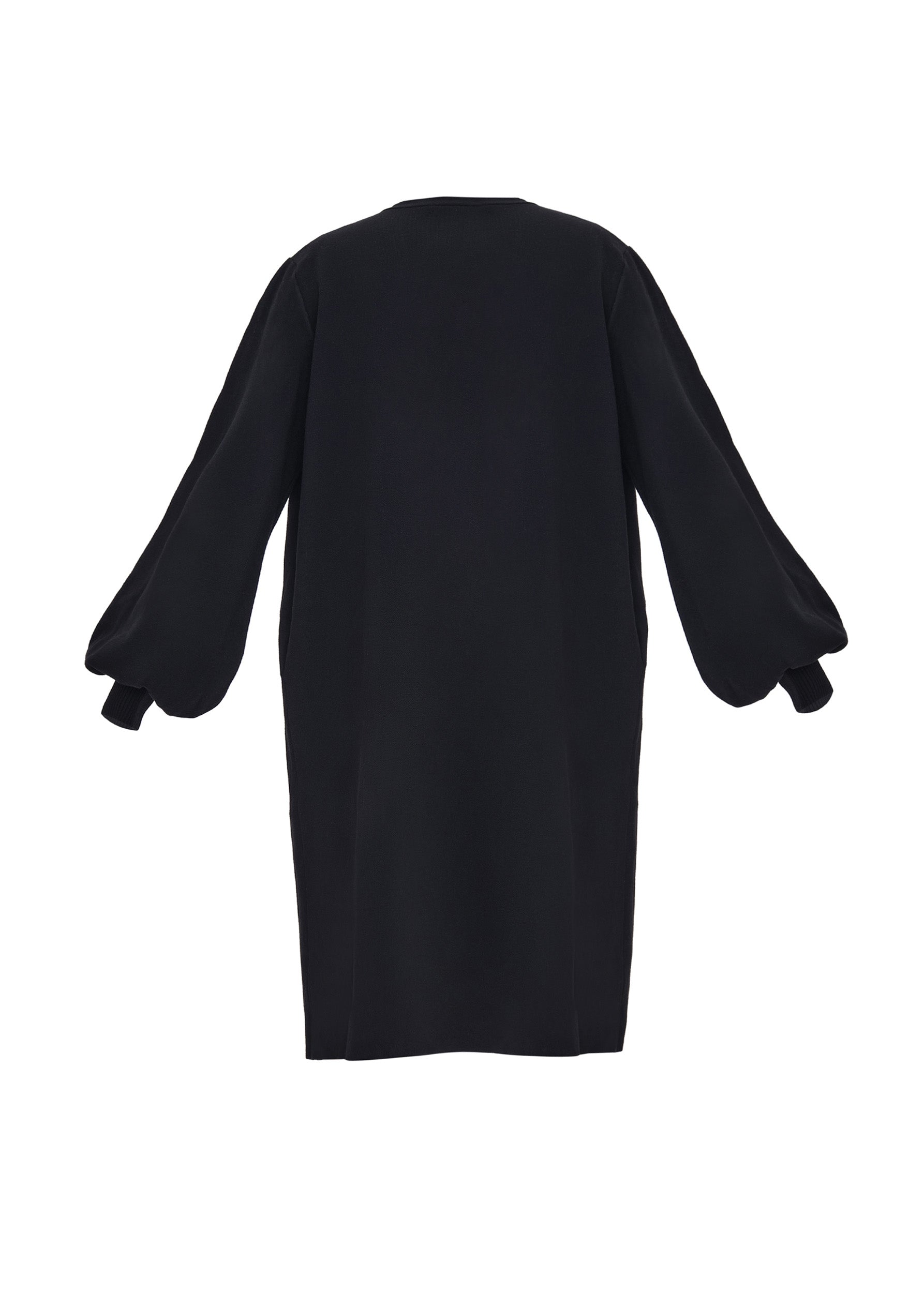 Ona Belted Knitted Cardigan - Onyx
