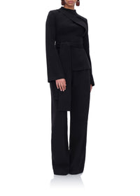 Uta straight-leg trousers with darts - Onyx