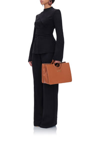 Uta straight-leg trousers with darts - Onyx
