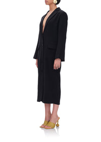 Zia dress with corseted waist - Onyx