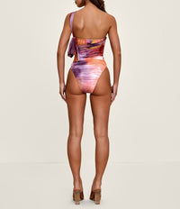 Tied Tika one-piece swimming costume - Dandi Print