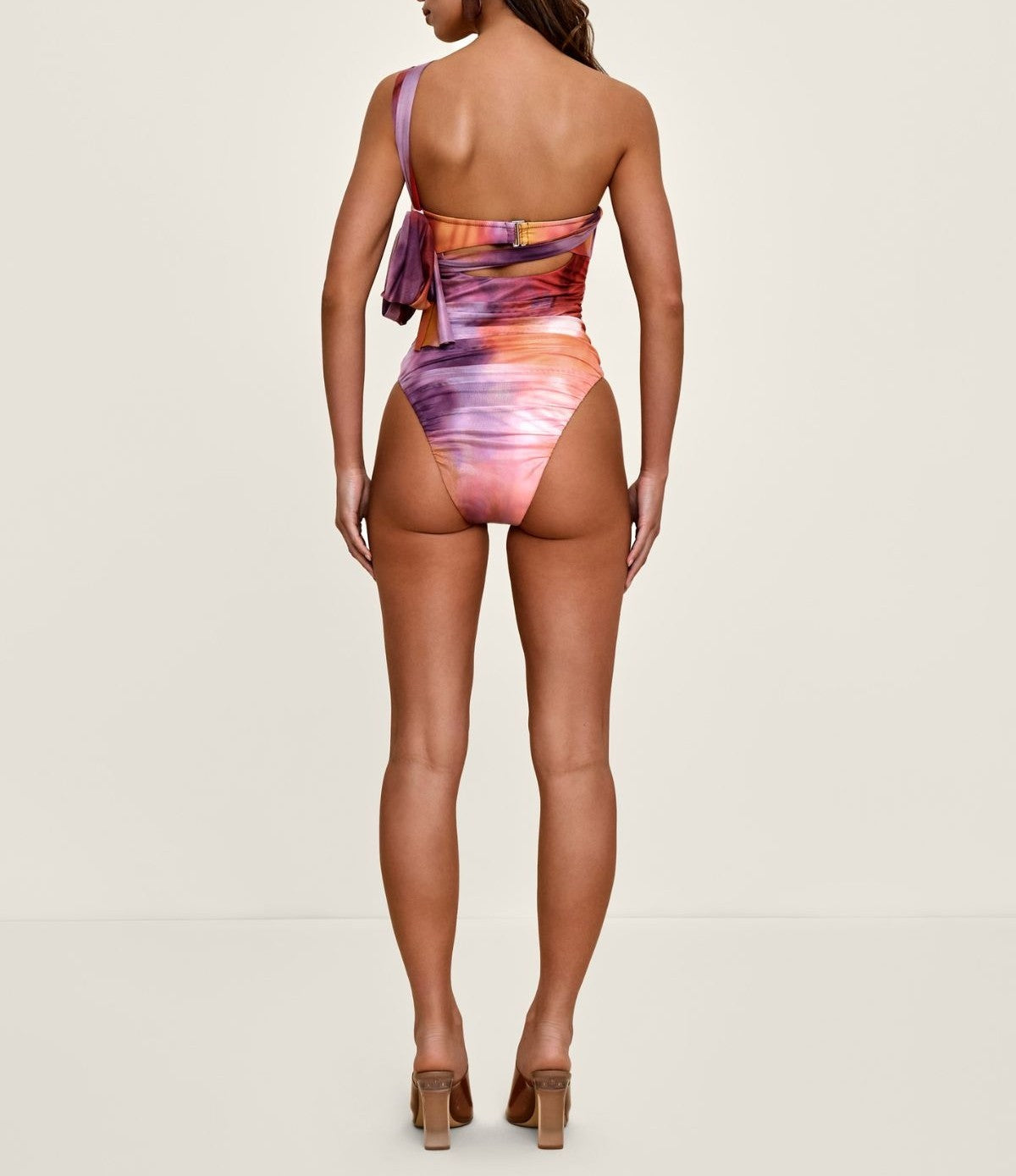 Tied Tika one-piece swimming costume - Dandi Print