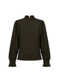 Blouse smockée Angelie - Dark Green