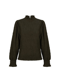 Blouse smockée Angelie - Dark Green