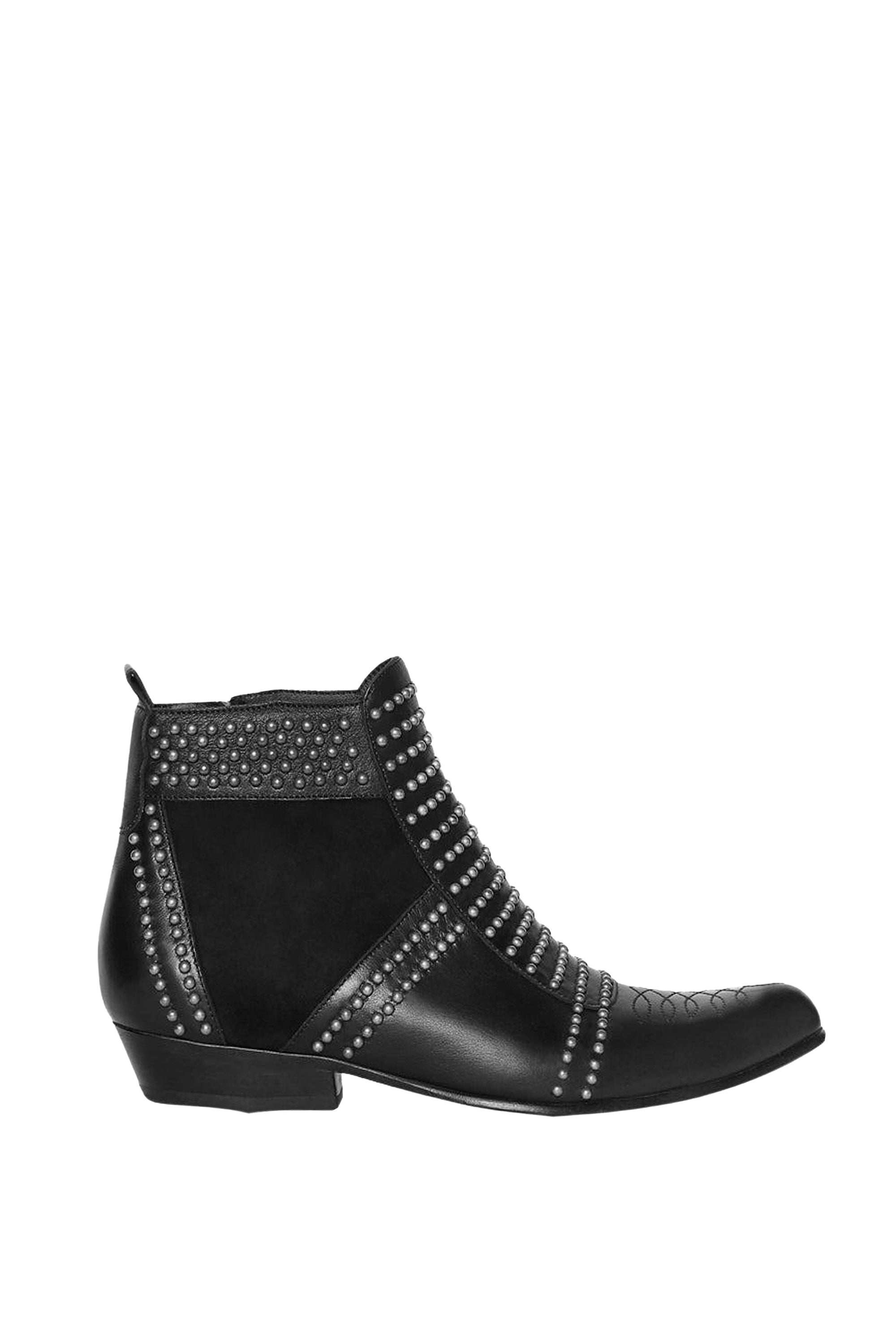 Bottes Charlie en cuir - Antique Silver