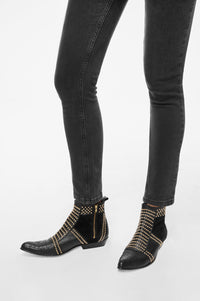 Bottes Charlie en cuir - Gold